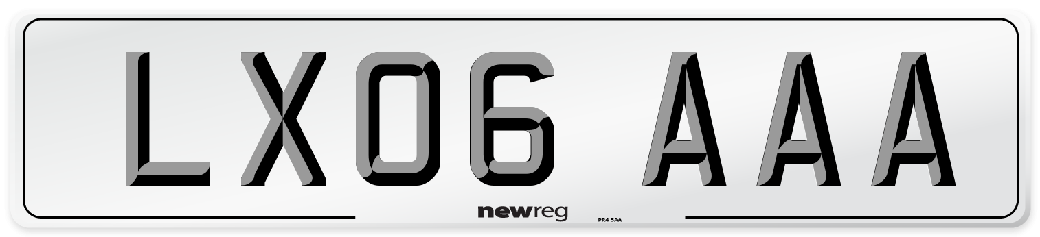 LX06 AAA Number Plate from New Reg